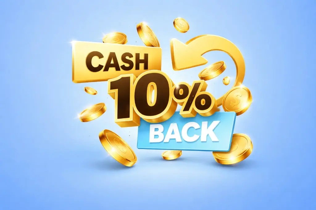 Cashback semanal 10% back